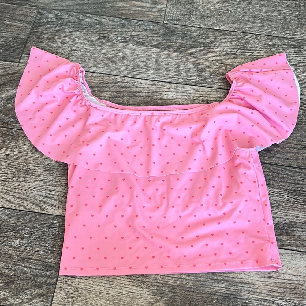 Kortni Jeane ruffle around swim top